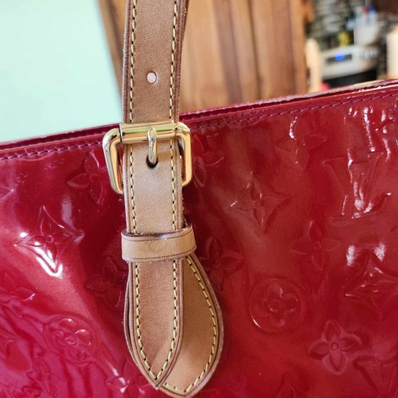 Louis Vuitton red vernis cabas VGUC - Picture 2 of 15